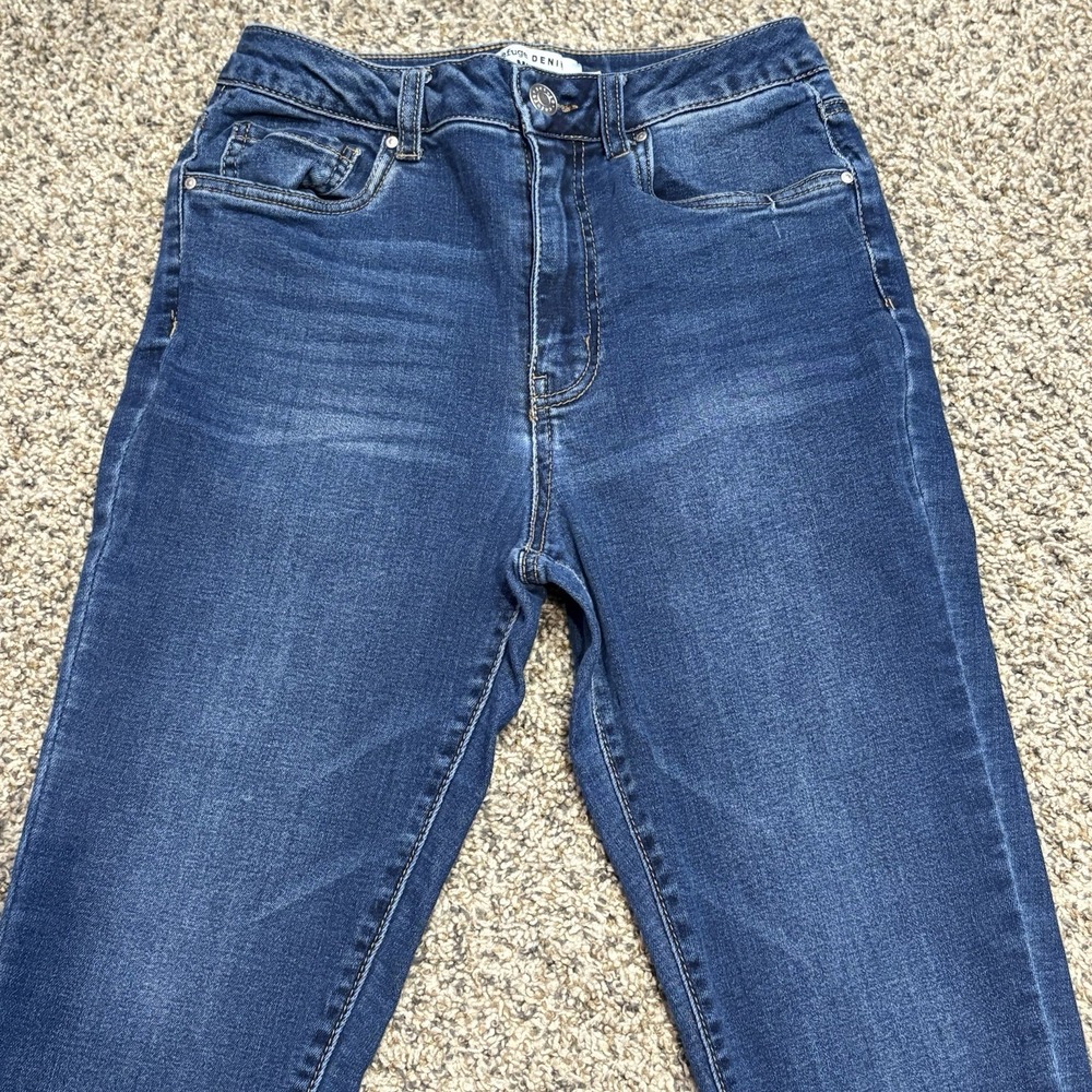 Refuge Denim Miami Skinny Jeans Women's 5 Distressed Raw Hem - Picture 2 of 13